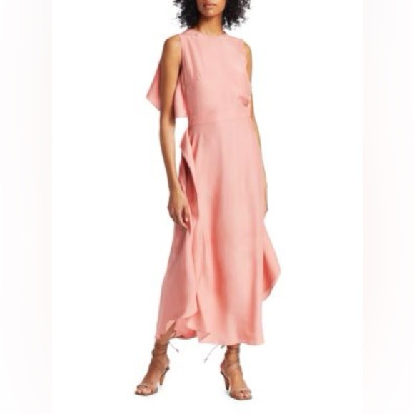 NWT Stella McCartney Rosa Flutter Midi Dress - Picture 1 of 8